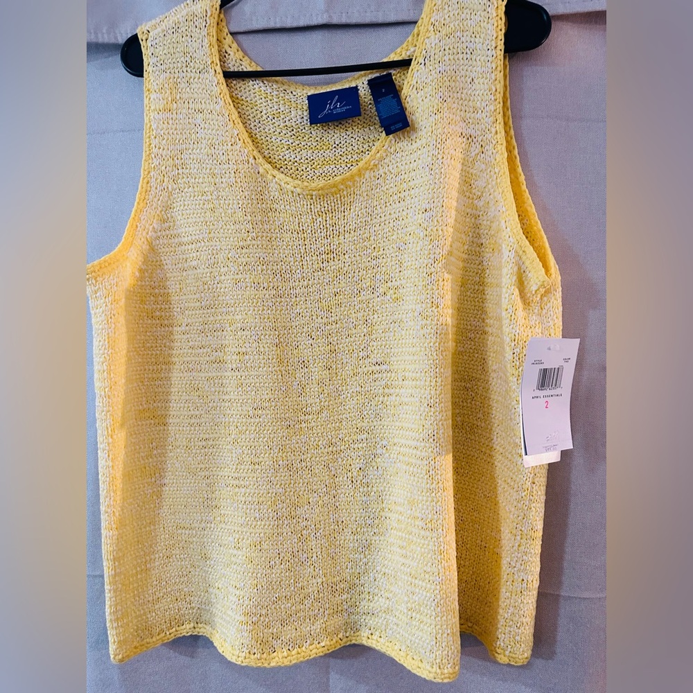 JH Collectibles Sunny Yellow Knit Tank Top Size 2